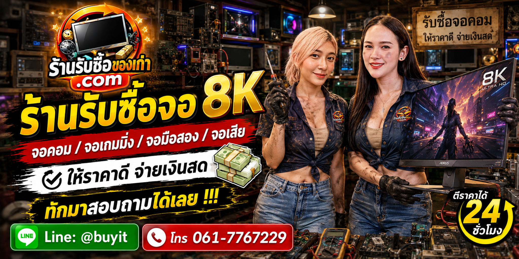 ร้านรับซื้อ จอ 8K ไม่จำกัดจำนวน รับถึงที่และประเมินตามรุ่น ขนาด พาเนล และสภาพ