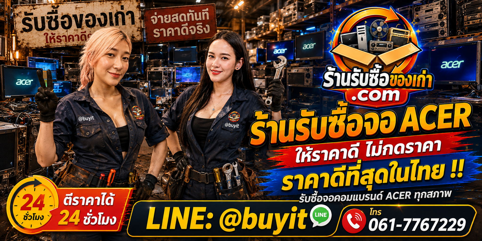 ร้านรับซื้อ จอ Acer เก่า มือสอง Nitro Predator รับถึงที่ ตีราคา 24 ชั่วโมง LINE @buyit โทร 061-7767229