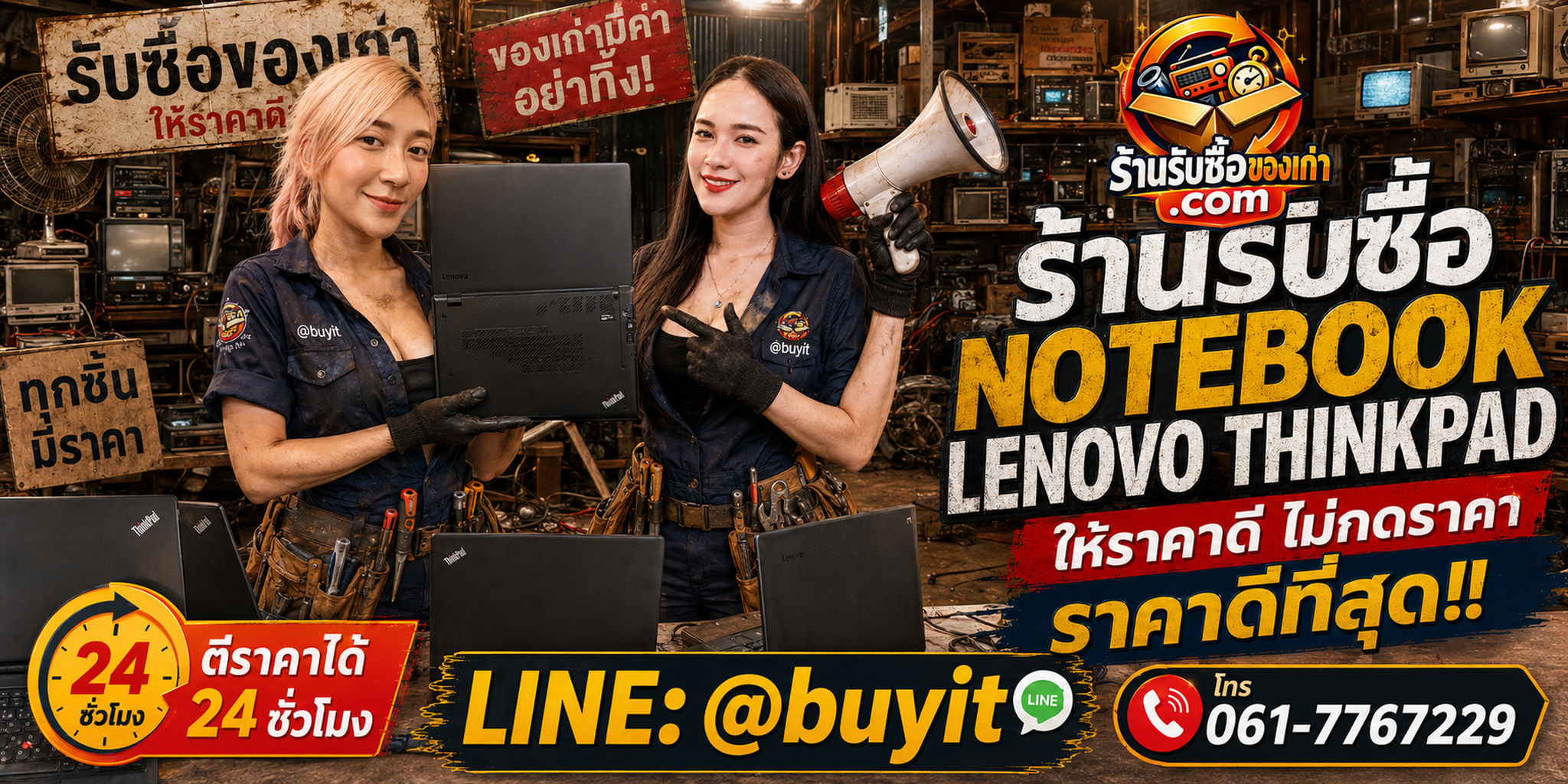 ร้านรับซื้อ Notebook Lenovo ThinkPad เก่าและมือสอง รับถึงที่ ตีราคา 24 ชั่วโมง LINE @buyit โทร 061-7767229