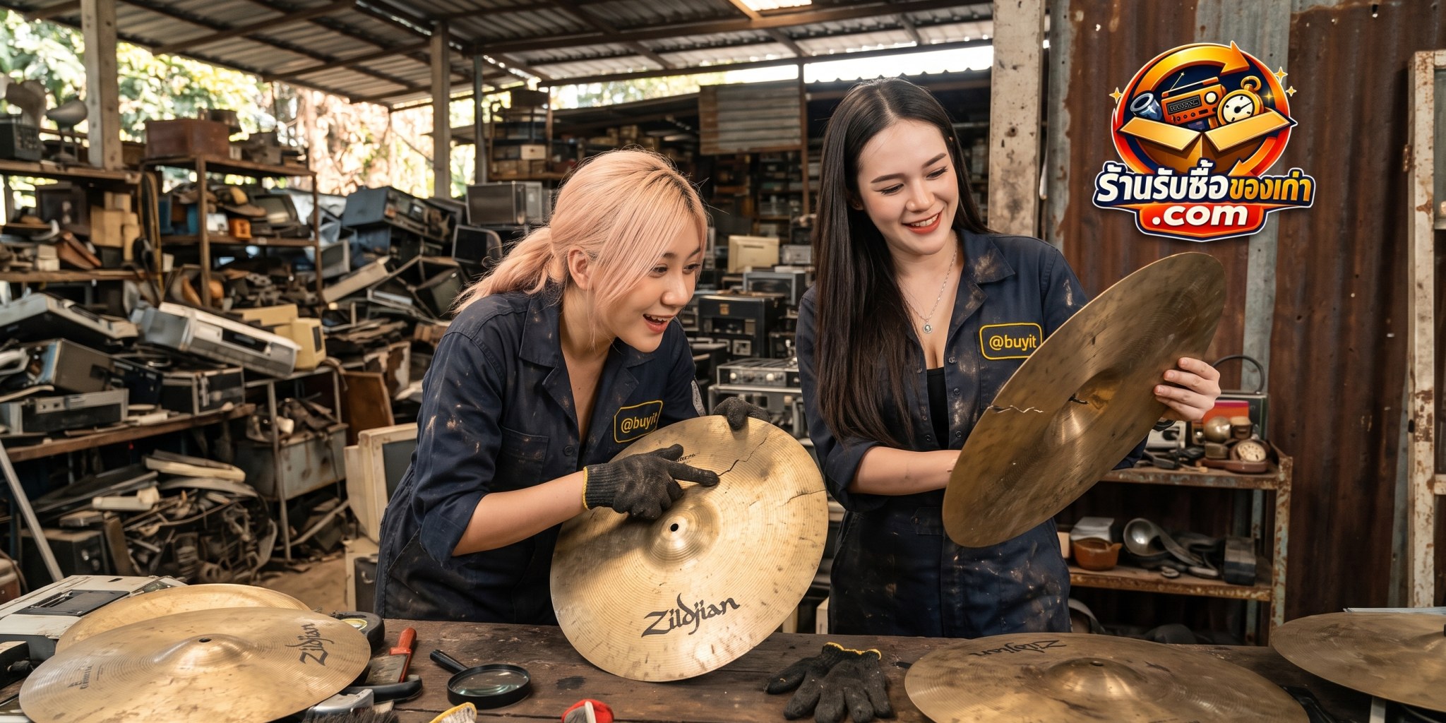ขายZildjian Cymbals มือสอง ราคาดี รับถึงที่ 24 ชม. วิธีตรวจสอบรอยร้าวและรอยบิ่นของเนื้อทองเหลือง